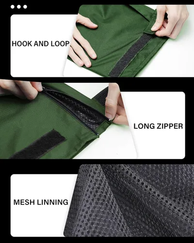 Vista 4 de iCreek Pantalones de lluvia para mujer, impermeables, transpirables Verde militar