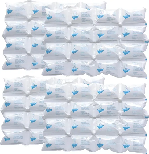 Vista 11 de Paquetes de hielo seco para el envío de alimentos congelados, paquetes de hielo para enfriadores, 12 hojas, paquetes fríos para el envío