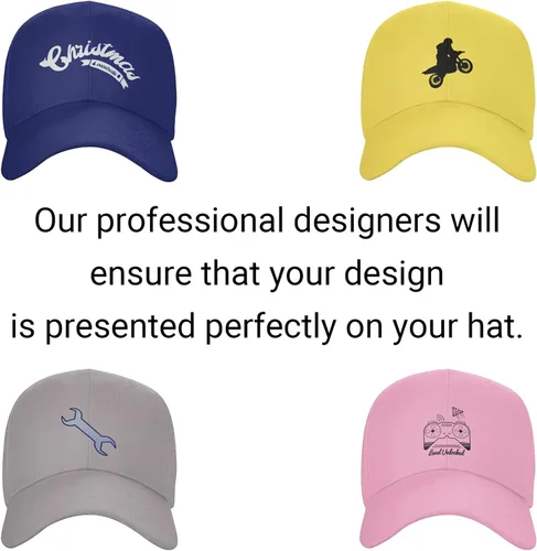 Vista 6 de Sombrero personalizado Agregue su propio logotipo de foto o imagen Diseñe sus sombreros personalizados