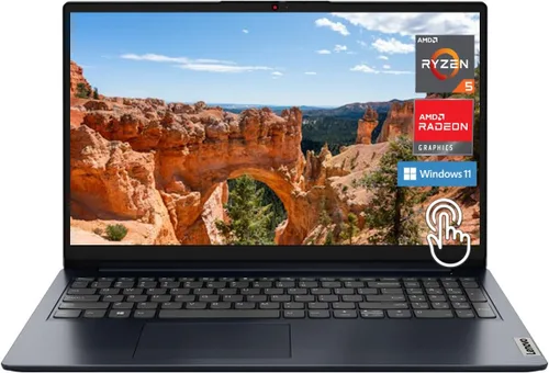 Vista 13 de Lenovo IdeaPad 3 portátil, pantalla FHD de 14.0 pulgadas, procesador AMD Ryzen 5 5500U, 8 GB de RAM, 256 GB de almacenamiento, gráficos AMD Radeon