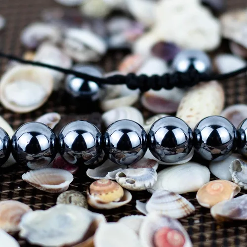 Vista 3 de DAZCOLO Pulsera de gemas hecha a mano con piedras preciosas de macramé ajustable de 0.315 in, cuentas redondas, cristales de cuarzo