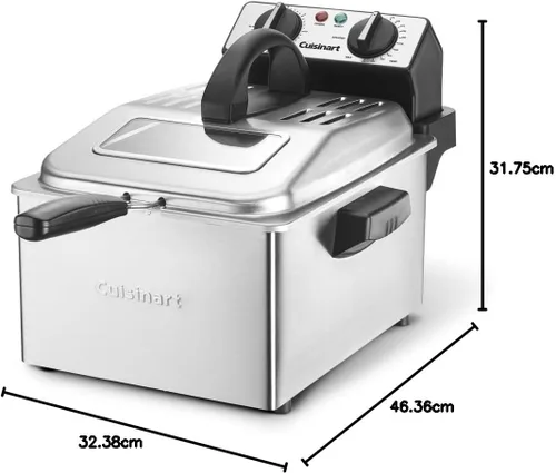Vista 5 de Cuisinart Freidora Profunda, 4 Quart, CDF-200P1