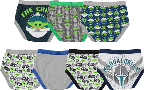 Vista 2 de STAR WARS Baby Yoda Mandalorian Boys Boxer Brief Multipacks Sizes 23t 4t 4 6 and 8