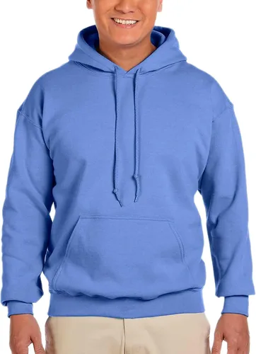 Vista 46 de Gildan - Sudadera con capucha para hombre, mezcla pesada, cordón de ajuste, Rosa de seguridad
