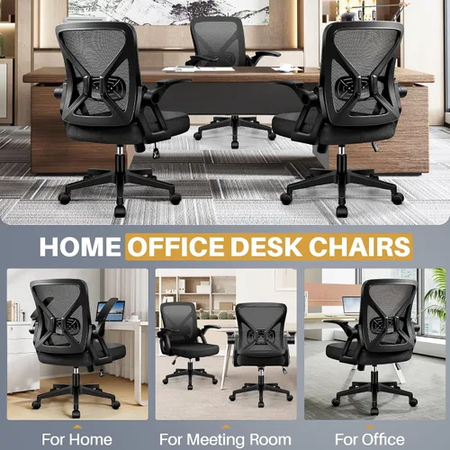 Vista 4 de FelixKing Silla de Oficina - Silla de Escritorio Ergonómica de Malla Transpirable con Ruedas y Soporte Lumbar, Sillas de Oficina para el Hogar