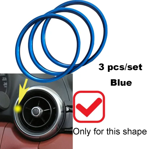 Vista 4 de Anillo de salida de aire acondicionado de aire acondicionado para Mazda MX-5 MX5 Mazda 2 CX-3 CX3 RF ND Accesorios de coche