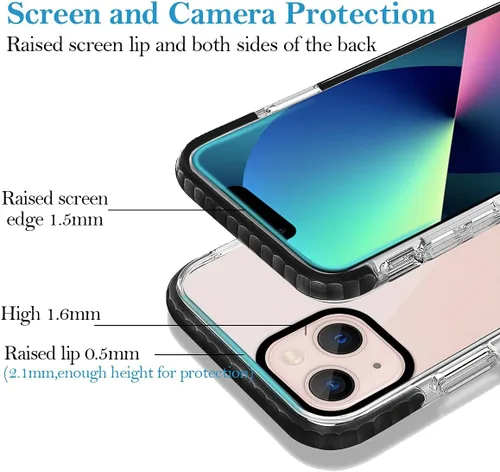 Vista 4 de Funda de teléfono personalizada para iPhone 13 personalizada con collage de múltiples imágenes, funda resistente a los arañazos, a los golpes, funda