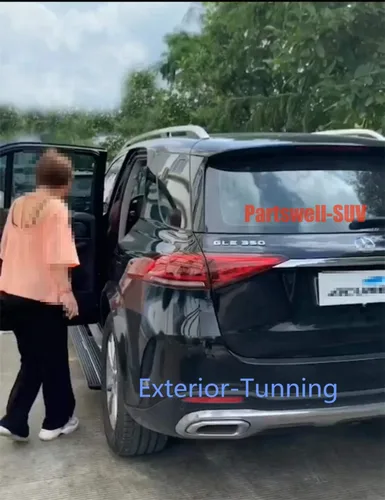 Vista 6 de Estribos eléctricos desplegables con pedales laterales y barra protectora para Mercedes Bens All New GLE V167 2019-2021