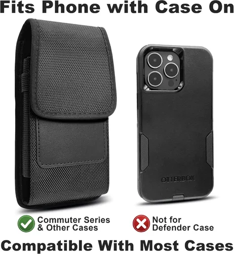 Vista 3 de Funda Meilib para iPhone Pro Max, modelos Plus, Samsung Galaxy +Plus/Fe Meilib - Funda para cinturón de teléfono celular para hombre