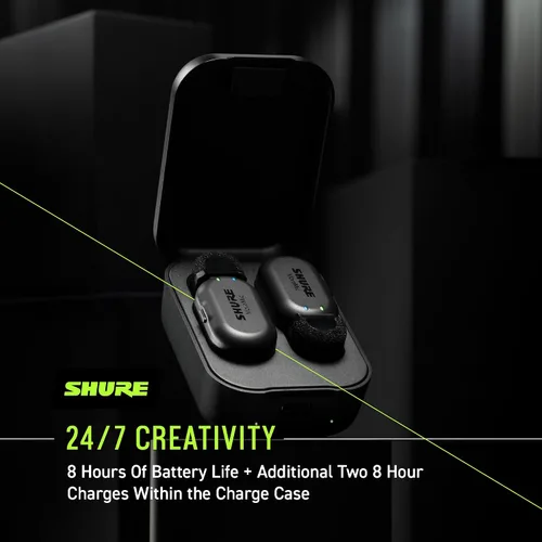 Vista 4 de Shure Receptor MoveMic - Receptor de cámara montable en zapata fría para micrófonos Lavalier MoveMic, compatible con la mayoría de cámaras DSLR