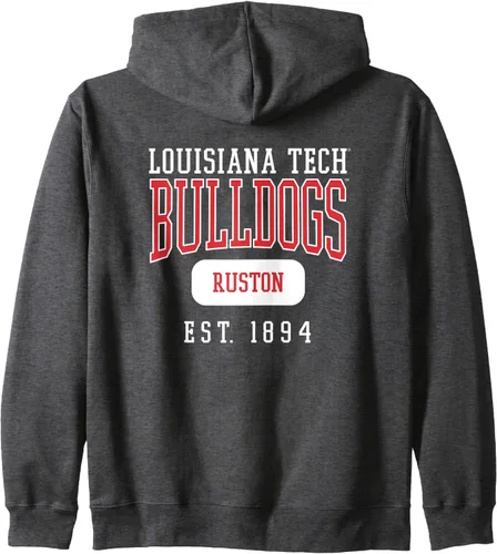 Vista 3 de Louisiana Tech Bulldogs Founded Date Zip Hoodie