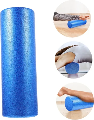 Vista 2 de KOMBIUDA Rodillo de yoga de espuma de alta densidad para relajación muscular y terapia de fitness, columna ligera para masaje de tejido profundo