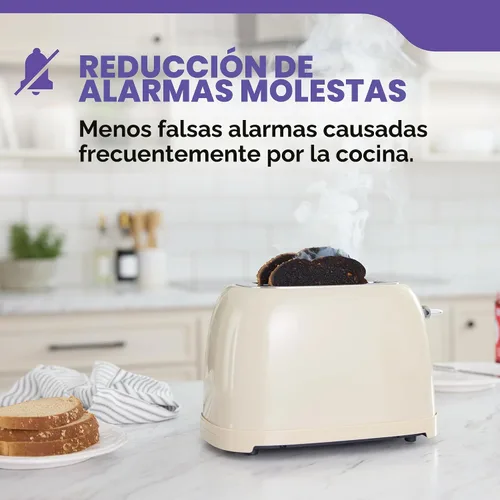 Vista 5 de Kidde - Detector de humo y monóxido de carbono, funciona con pilas AA, alertas de voz, indicadores de luz de advertencia LED, 30CUDR-V