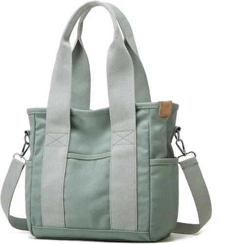 Vista 6 de Bolso de mano para mujer, bolso Hobo de lona, mini bolso de mano, bolso cruzado, bolsa de viaje, bolsa de hombro 2023