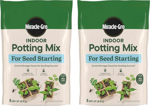 Vista 10 de Miracle-Gro Mezcla para semillas para plantas en maceta, 8 cuartos de galón.