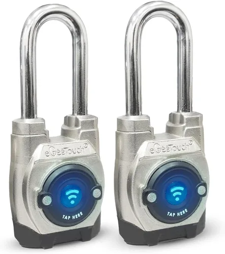 Vista 10 de 5ª generación - Candado inteligente para exteriores – (diseño único, anticorte) Bluetooth y NFC sin llave, seguridad resistente a la intemperie