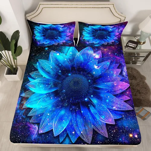 Vista 9 de Manfei Sábana bajera ajustable de panal rojo, tamaño matrimonial, juego de ropa de cama hexagonal geométrica de 3 piezas para decoración de Multi 07