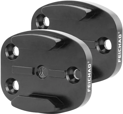 Vista 12 de Soporte de trípode de liberación rápida CNC de aluminio con interfaz base de hebilla de adaptador de 1/4 compatible con Hero 13/12/11, OSMO 360, ONE
