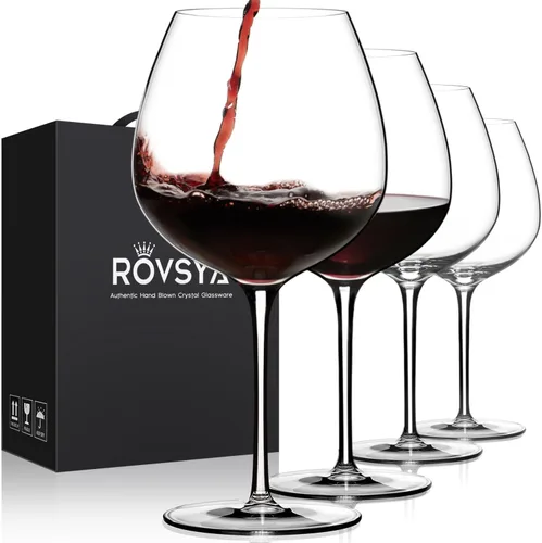 Vista 19 de OJA Juego de 12 copas de vino sin tallo, 15 onzas, copas de vino tinto y blanco de cristal, sin tallo, transparentes, vaso resistente para beber