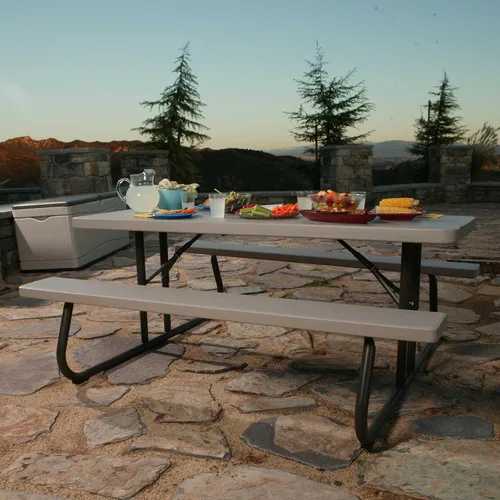 Vista 5 de Mesa de pícnic plegable Lifetime, de 6 pies