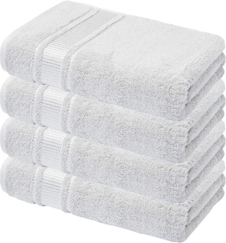 Vista 32 de Melissa Linen, Toalla de baño, 100% algodón turco para baño, toalla de ducha absorbente, de secado rápido, duradera y suave, 35 x 60 pulgadas Azul