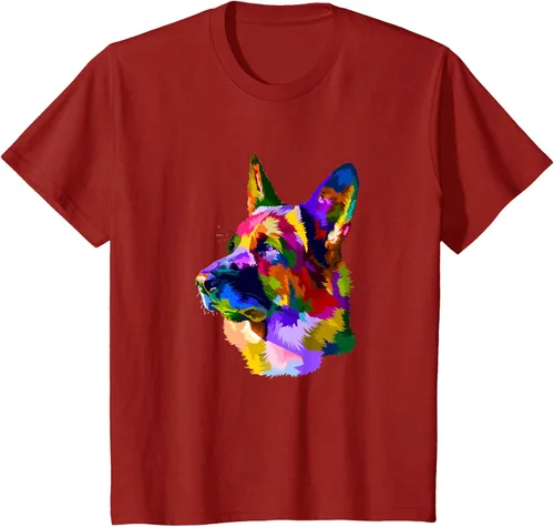 Vista 71 de Camiseta para dueño de perro de pastor alemán, Negro