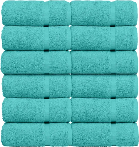 Vista 15 de Colección Luxury Hotel & Spa Altamente Absorbente, Secado Rápido 100% Algodón Turco 700 GSM, Toalla Eco Amigable, para Baño Borde Dobby Toalla