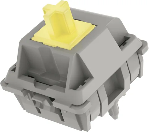 Vista 2 de DUROCK Interruptores POM, interruptores de teclado mecánico prelubricados POM completos, interruptores de llave de 5 pines con vástago P3 liso
