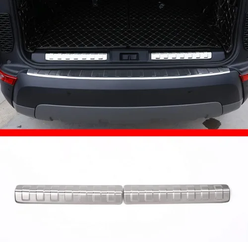 Vista 9 de YIWANG 304 Acero Inoxidable Interior Parachoques Trasero Placa Protector Cubierta Trim Piezas de Coche 2 unids Para Land Rover Discovery 5 LR5 L462