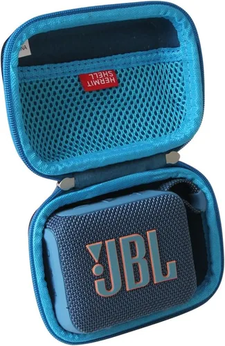 Vista 8 de Hermitshell Estuche rígido de viaje para altavoz Bluetooth portátil JBL Go 3 (negro)