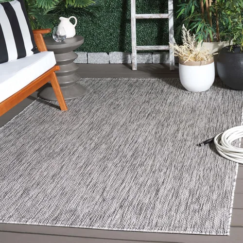 Vista 17 de SAFAVIEH Courtyard Collection CY8520 - Alfombra decorativa sólida para interiores y exteriores, impermeable, fácil limpieza, 2 x 3 pies 7 pulgadas