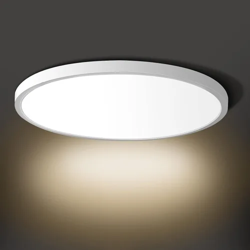 Vista 18 de inShareplus Lámpara de techo LED de 7 pulgadas, color blanco de 12 W (equivalente a 120 W) 5000 K, luces de techo blancas de montaje empotrado