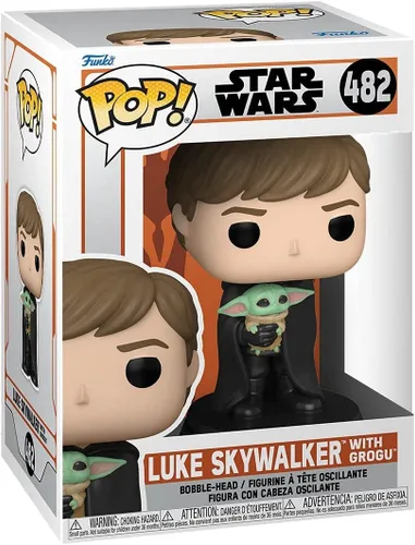 Vista 3 de Funko Star Wars: Mandalorian- Luke con niño incluido con protector de burbujas EcoTEK