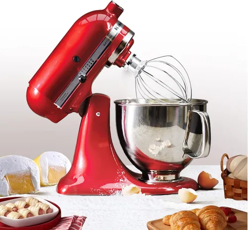 Vista 2 de K45WW - Accesorio para batidora KitchenAid de 6 hilos para batidora de pie inclinable de 4.5 y 5 cuartos de galón, agitador de crema de huevo