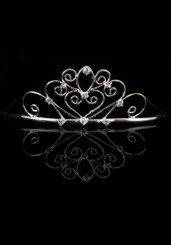 Vista 2 de Tiara Plateada de Princesa Corazón Dulce 1.5 Multicolor