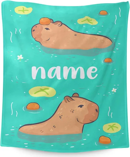 Vista 14 de Mantas para niños personalizadas con nombre, mantas pequeñas de 50 x 40 pulgadas para niños, niños y niñas, forro polar de franela suave y mullida
