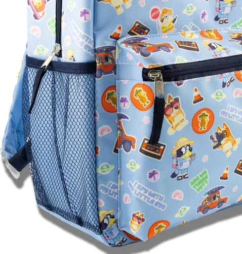 Vista 4 de Mochila Bluey para niños Mochila Bluey para niñas, niños, unisex Mochila de viaje para niños pequeños, linda mochila ligera para la escuela