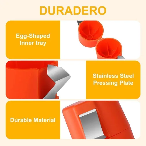 Vista 5 de 2 abridores de cáscaras de huevo, herramienta para galletas de huevos crudos 2025, pelador de huevos duros, separador de huevos de mano, cortador