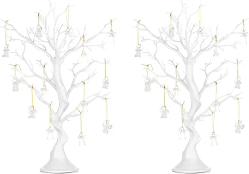 Vista 14 de NUPTIO Árbol Artificial Negro de Halloween: 22.8 pulgadas de Alto Exhibidor de Ornamentos Navideños Árboles Falsos Manzanita Ramas Decorativas