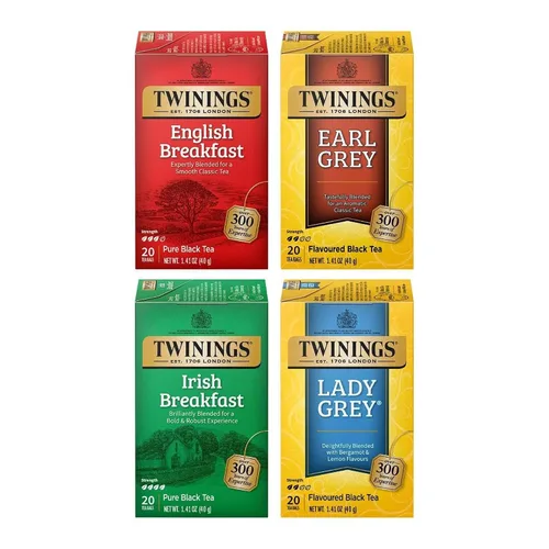 Vista 40 de Twinings Bolsas de té negro Blackcurrant Breeze envueltas individualmente, 20 unidades (paquete de 1), dulce, sabor picante, con cafeína, disfruta