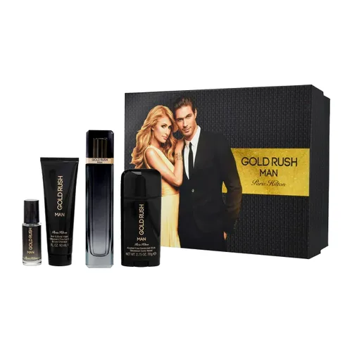 Vista 6 de Paris Hilton Rush Man Eau De Toilette Spray para hombre, color dorado