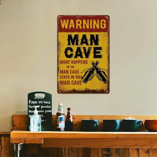Vista 4 de Putuo Decor Duct Tape It Can't Fix Stupid But It Can Muffle The Sound Retro Aluminum Metal Signs Wall Decoration 8X12 Inches for Kitchen Bar Room