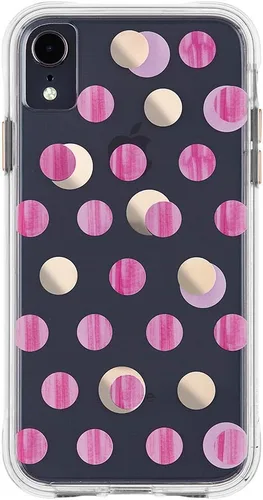 Vista 6 de Case-Mate - Funda para iPhone XS Max - PAPELES DE PANTALLA - iPhone 6.5 - Punto Metálico Negro