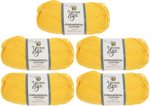 Vista 22 de Hilo Bee 4 - Mediano – Rollo Suave – 164 Yardas de Hilo de Algodón Mercerizado para Tejer Mantas, Sombreros y Más – Suministros para Artesanías