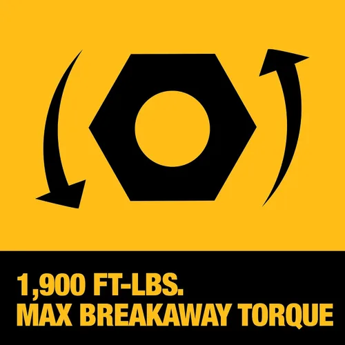 Vista 9 de DEWALT Kit de llave de impacto inalámbrica 20V MAX XR de 3/4 pulgadas con batería POWERSTACK y cargador (DCF964GH1)