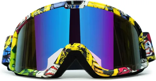 Vista 13 de Gafas de motocicleta para hombres y mujeres, gafas de motocross, de ATV, gafas para montar, gafas de viento, gafas de visión amplia, gafas