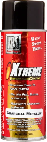 Vista 11 de KBS Coatings - Recubrimiento de temperatura Xtreme, color negro azabache , Acero inoxidable