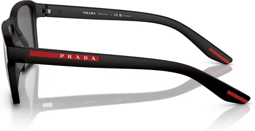 Vista 2 de Prada Linea Rossa Sunglasses PS 5 YS DG002G Black Rubber Dark Grey Polar