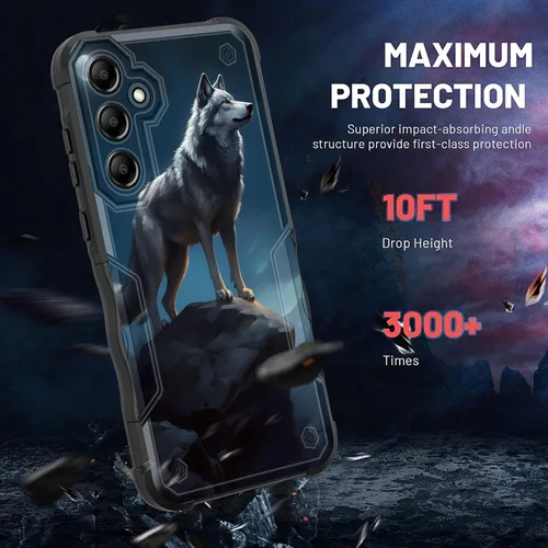 Vista 406 de Funda para Galaxy A14 5G, [Doble Capa][Protección contra Caídas de Grado Militar de 10 Pies] [Antideslizante] Funda Resistente a Prueba de Golpes
