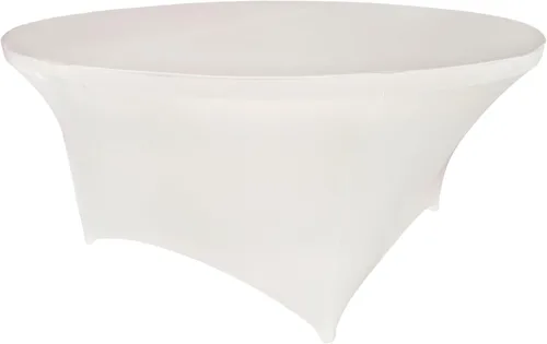 Vista 98 de Mantel de cóctel de elastano redondo de 24 pulgadas x 30 pulgadas de alto, color negro